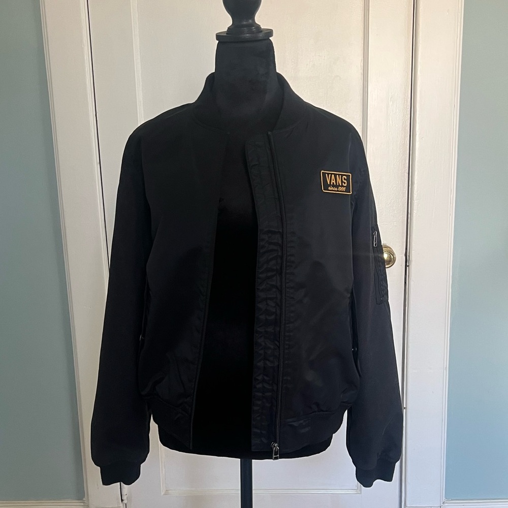 Black Vans Bomber Jacket